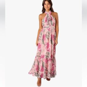 Petal and pup Pink Floral Maxi Dress